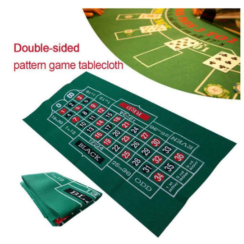 Casino Playing Gaming Table Felt Tablecloth Board Game Craps Cover Mat