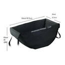 High Capacity Car Rear Storage Bag Shopping Basket Foldable Oxford Cloth