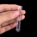 New 10pcs 12*60mm Clear Plastic Test Tubes Hard plastic test  trial tube -Q