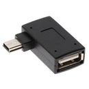 Mini USB2.0 OTG Host Adapter Left Angle Mini USB Male To USB Female Adapter