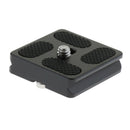 2pcs Aluminium Camera 1/4" Quick Release Plate For Tripod Monopod Ball Head