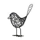 Modern Iron Hollow Out Bird Ornament Metal Craft Desk Home Room Decor Black