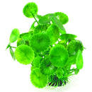 Ceramic Base Green Plastic Floating Grass Plants Ornament for Aquarium Fish