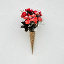 Cone Hanging Glass Flower Planter Vase Terrarium Container Home Garden Deco
