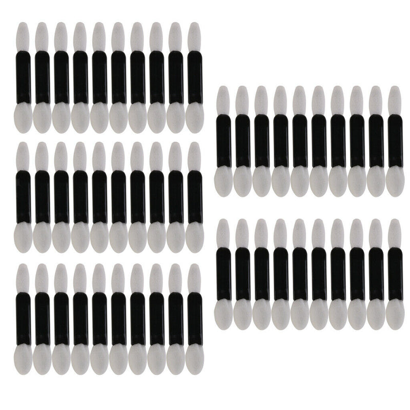 Pack of 50pcs Disposable Double Ended Eye Shadow Sponge Brush EyeShadow