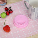 Wheel Shape Silicone Cup Lids Heat-resistant Dust-proof Bowl Cover (Pink) A