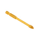 10pcs/Set 6mm Tungsten Carbide Tile Glass Crossed Spear Point Head Drill Bit