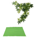 Set of 2, Substrate Liner Mat Reptile Terrarium Carpet with Jungle Plant 20"