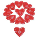 DIY Craft Woody Pieces Red Heart Ligneous Backdrop Wedding Decor 10 Pieces