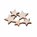 100x Wooden Mini Mixed Wood Stars Craft Cardmaking Scrapbooking Embellishment %ã€Š