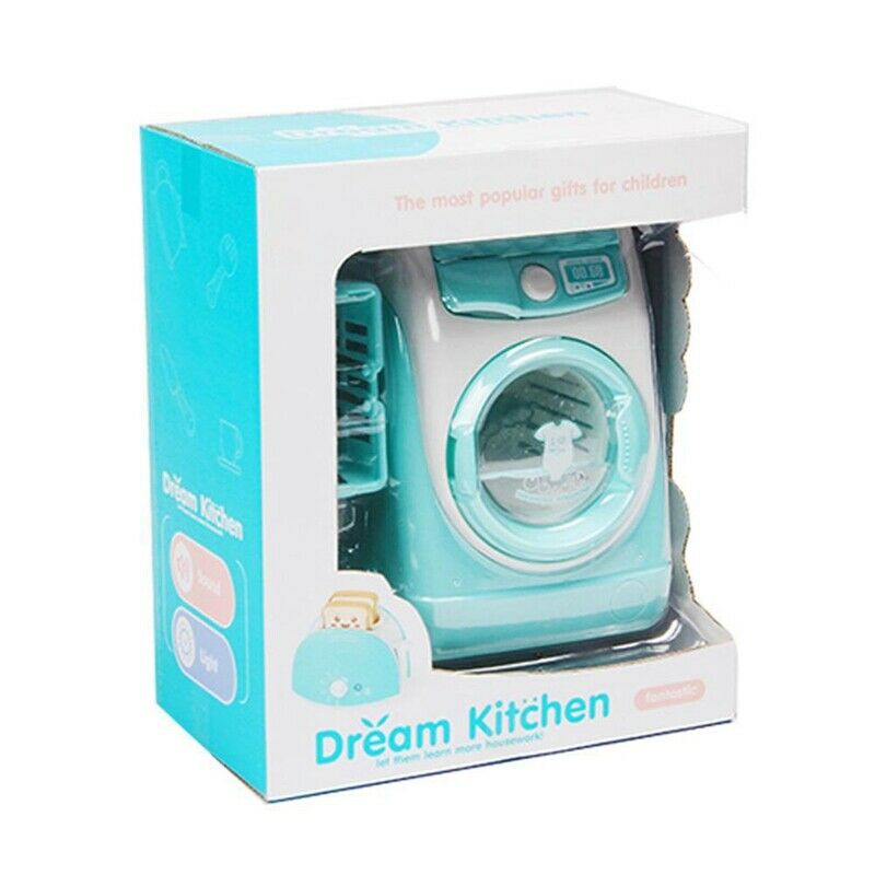 Mini Educational Simulation Washing Machine Toys Kids Play House Pretend To Z3N8