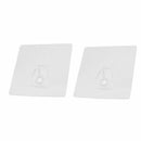 6Pcs Self Adhesive Wall Strong Sticky Hooks Heavy Duty Nail Free Trans GHY LTJ