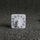 White Square 60-Minute Mechanical Timer Reminder Counting For Kitchen Novelty Hn