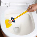 Creative Plastic Trump Toilet Brush Base Bath Nightstool Groove Clean Tool