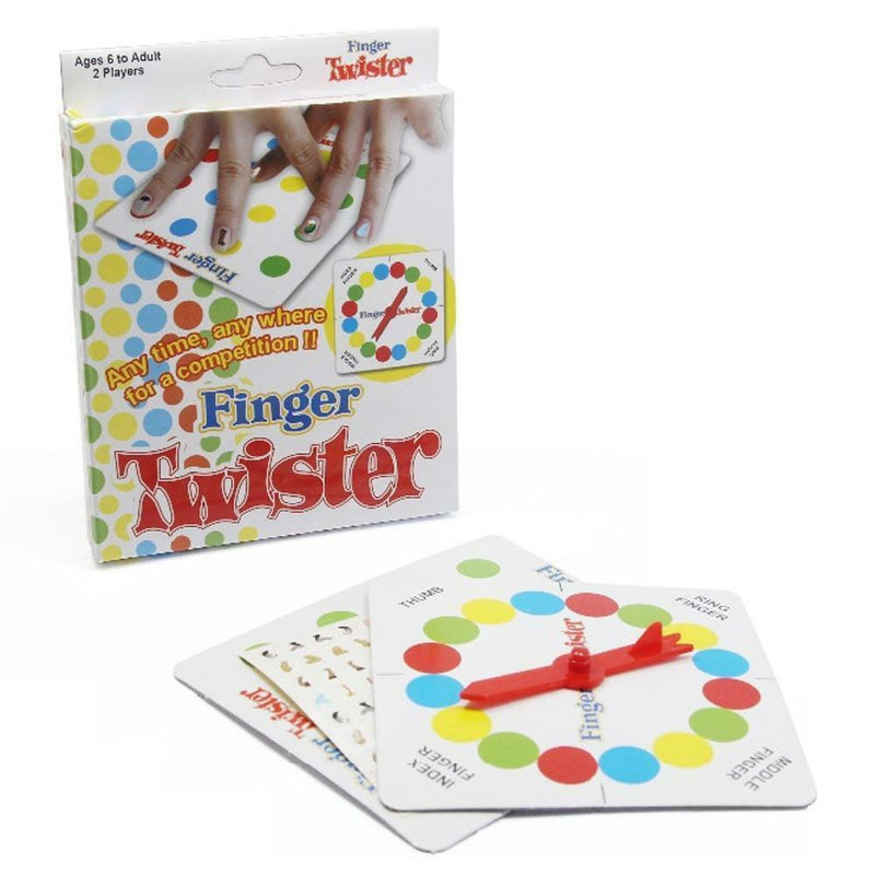 Funny Family Finger Twister Board Mini Version Table Party Game for 2 players