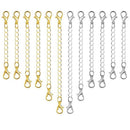12Pcs Chain Extender Jewelry Necklace Lobster Clasps And Closures For Neckl