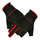 1 Pair Warm Fishing Gloves 3 Cut Fingers Cycling Hunting Glove Mitten Black.
