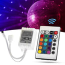 24 Key Mini IR Remote Controller DC 12V For RGB 5050 SMD LED Strips Wireless