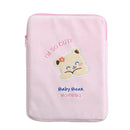 11 inch Laptop Bag Cute Bear Pouch Case for iPad Protective Cover (Pink)