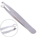 Eyebrow Tweezer Cool Stainless Steel Round Tip Eyebrow Hair Removal Tweez- OZ