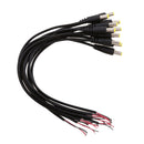 10Pcs 12V 5.5x2.1mm Male DC Power Socket Jack Connector Cable