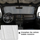 Windshield Sunshade Sun Shade Heat Shield Sun Visor Mat For 2018 2019 Jeep