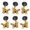 3R3L String Tuning Peg Tuner Open Oval Button Heads for Acoustic Folk Guitar