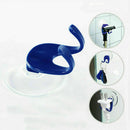 Plastic Suction Cup Razor Holder Single Rack Bathroom Shower Bath Clear Blue YK