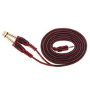 Guitar Cable 3.5mm to Two 6.35mm Plug Instrument Cable for Electric Guitar