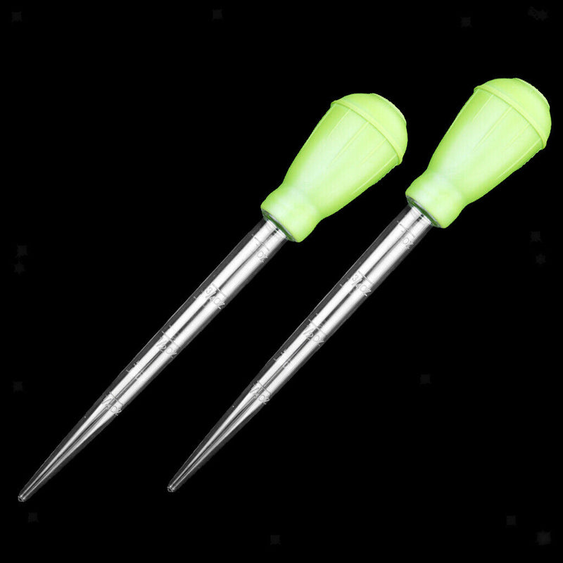 2 Pcs Aquarium Fish Tank Waste Remover Feeder Graduated Pipette Dropper 30ml