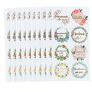 80PCS /10 Sheet Handmade with Love Stickers for Birthday Party  Gift Decor SEAU