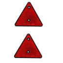 2pcs Red Safety Triangle Reflector for Automotive Fire Fighting Truck