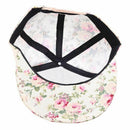 Flowers Snapback Hat, Hip-Hop Flat Shields Baseball Cap Adjustable Size whi K4G7