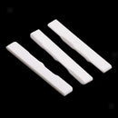 3x Ukulele Bridge Saddles Bone Carved Replacement Parts for Guitar Uke Parts