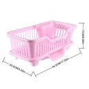 Environmental Plastic Kitchen Sink Dish Drainer Set Rack Washing Holder Bas