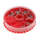 Fishing Split Ring Stainless Steel Snap Lure Tackle Connector Double Loop