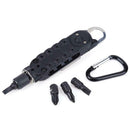 Portable Mini Multifunction Carabiner Screwdriver Outdoor EDC Pocket Tools