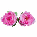 50 pcs 3cm artificial silk roses heads wedding flower decoration, Pink