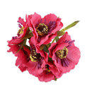 High Quality Silk Poppies Camellia 5cm 60pcs/lot Artificial Flowers Corn Po