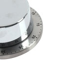 1Hour Stainless Steel Mechanical Kitchen Timer Alarm Baking Cook Magnetic Bas@