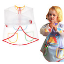 Children Kids Waterproof Long Sleeve 3 Roomy Pocket Painting Cooking Apron Smock