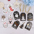 18pcs/set Kraft Paper Tags Christmas DIY Crafts Hang Tag Gift Wrapping Suppl.3C