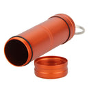 Aluminum Alloy Waterproof Case First-Aid Medicine Bottle with Key Ring A