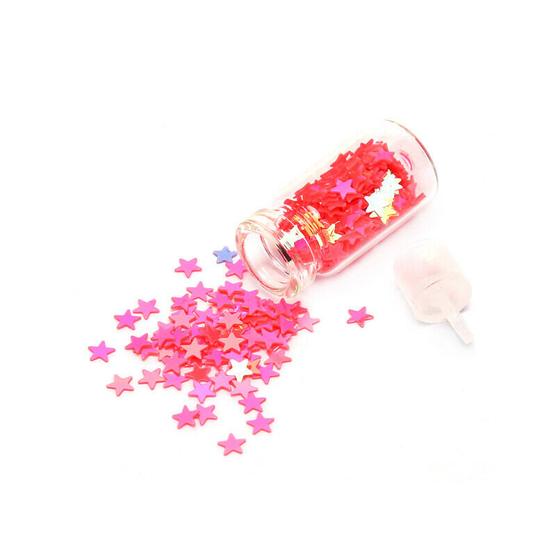 12 Nail Art Glitter Flakes Sequin Caviar UV Gel Decor Dust Tips Bott PxJ Gw