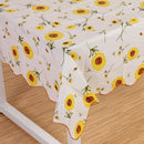 Wipe Clean PVC Vinyl Tablecloth Floral Cover Home Wedding Table Sunflower