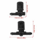 2Pcs Windscreen Washer Fan Spray Jets For Buick Opel Function Water Nozzle New