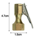 Opened Type Flow Straight Lock-On Air Chuck with Clip for Tire Inflator Top
