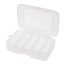 5 Cells Clear Fishing Accessories Holder Tackle Box Beads Snaps Storage Case