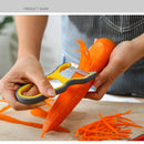 3Pcs Home Kitchen Peeler Set Vegetable Fruit Potato Non-slip Peeling Tool Kit #