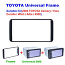 Double 2 Din Frame Car Stereo Radio Fascia Panel DVD Player Trim Kit for Camry